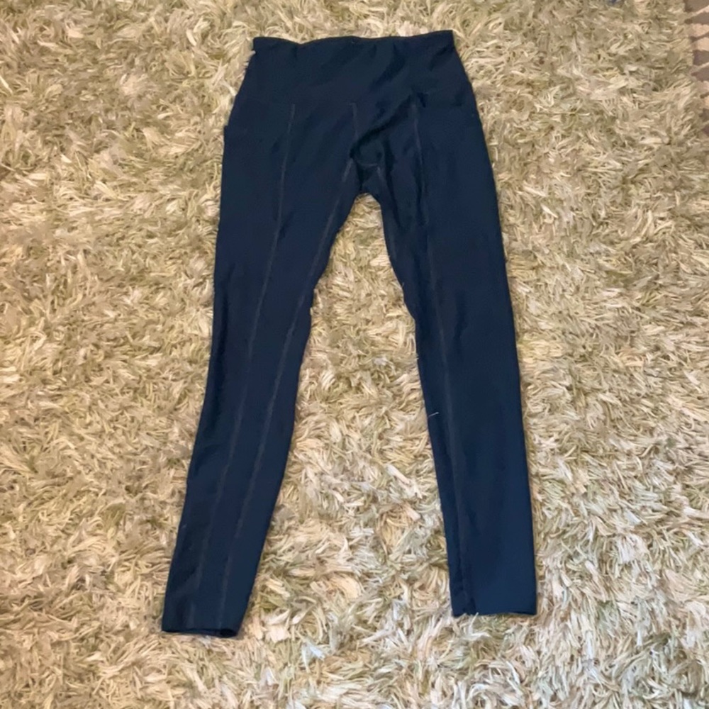Blue leggings with pockets